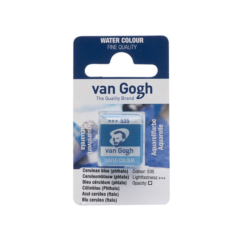 Talens Van Gogh svilenkasta akvarel boja, 1/2 svile- 535, cerulean blue (phthalo)