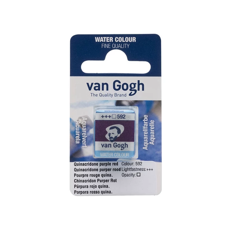 Talens Van Gogh svilenkasta akvarel boja, 1/2 svile- 592, quinacridone purple red