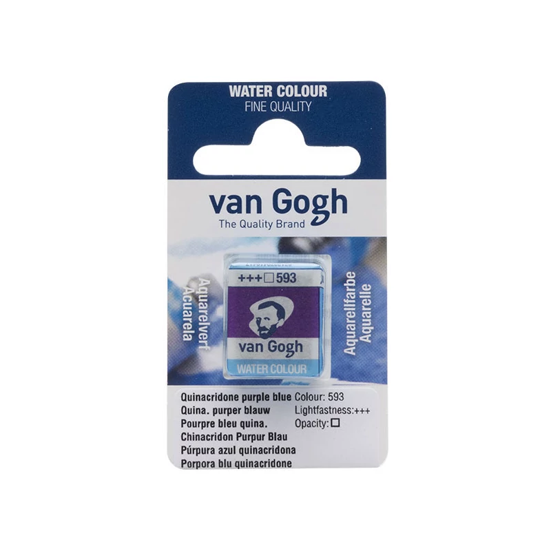 Talens Van Gogh svilenkasta akvarel boja, 1/2 svile- 593, quinacridone purple blue