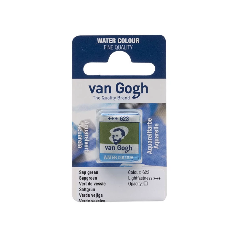 Talens Van Gogh svilenkasta akvarel boja, 1/2 svile- 623, sap green