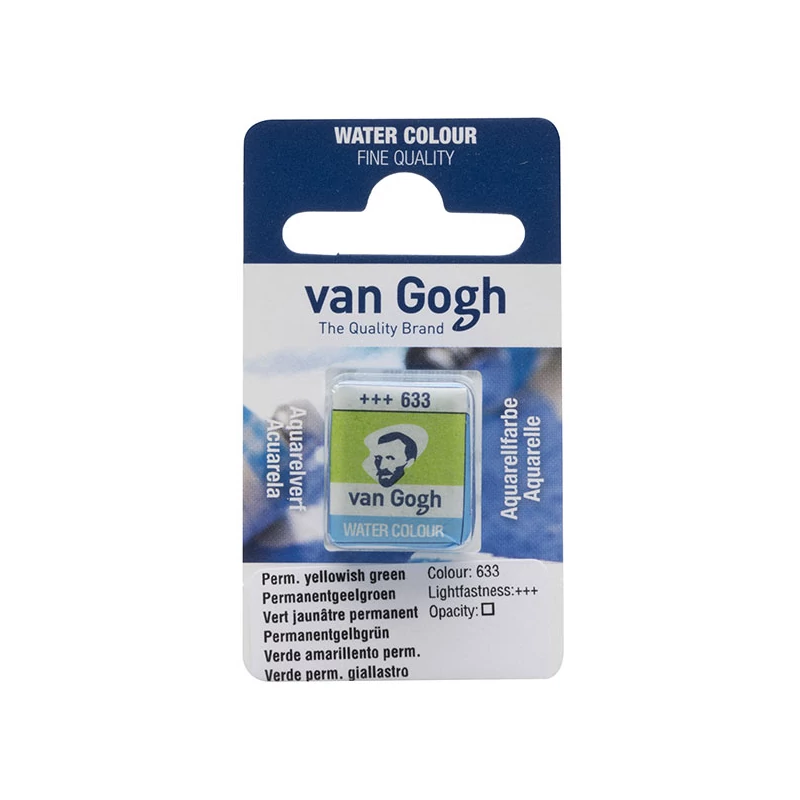 Talens Van Gogh svilenkasta akvarel boja, 1/2 svile- 633, permanent yellowish green