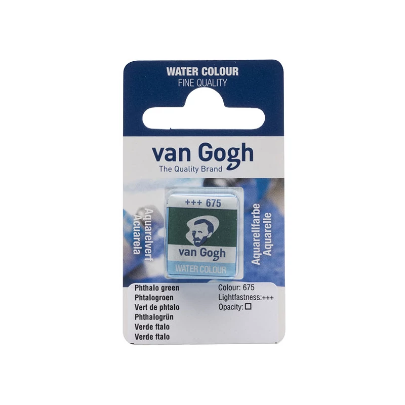 Talens Van Gogh svilenkasta akvarel boja, 1/2 svile- 675, phthalo green