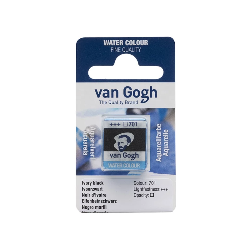 Talens Van Gogh svilenkasta akvarel boja, 1/2 svile- 701, ivory black