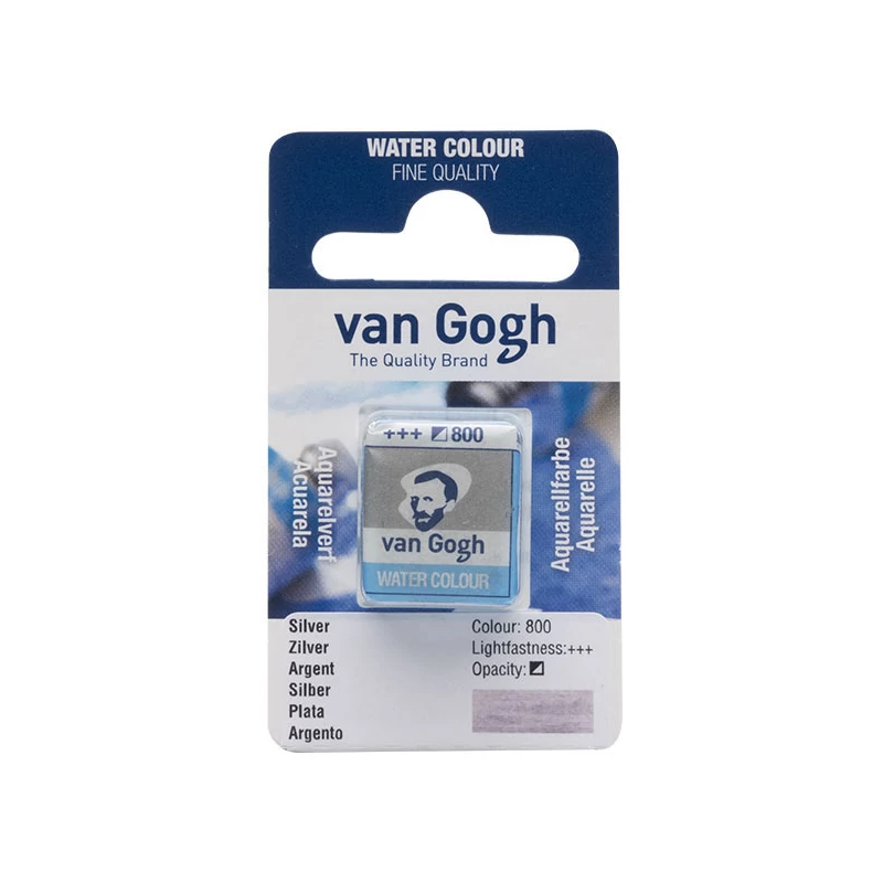 Talens Van Gogh svilenkasta akvarel boja, 1/2 svile- 800, silver
