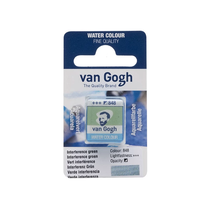 Talens Van Gogh svilenkasta akvarel boja, 1/2 svile- 848, interference green