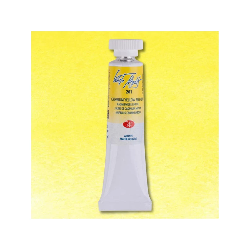 White Nights akvarel boja u tubi 10 ml - 201, cadmium yellow medium