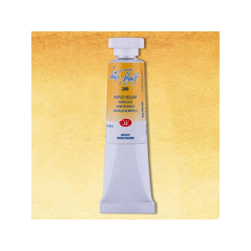White Nights akvarel boja u tubi 10 ml - 209, naples yellow