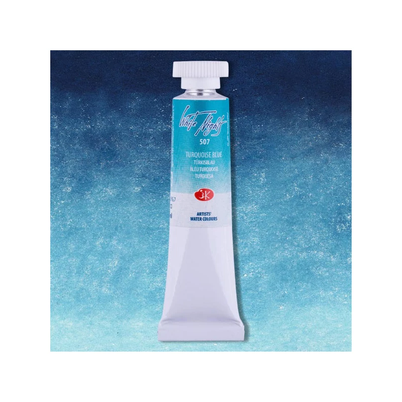 White Nights akvarel boja u tubi 10 ml - 507, turquoise blue