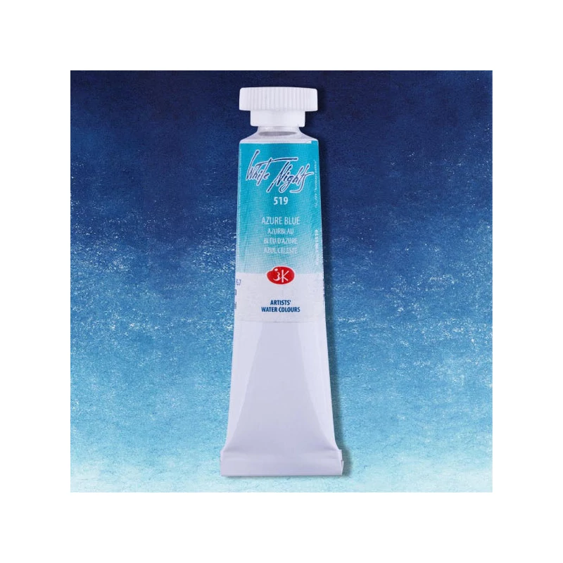 White Nights akvarel boja u tubi 10 ml - 519, azure blue