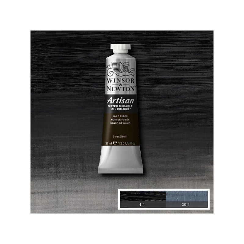 Winsor&Newton Artisan vodena uljana boja, 37 ml - 337, lamp black