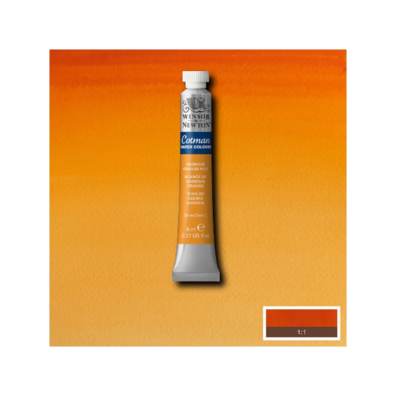 Winsor&Newton Cotman akvarel boja u tubi,  ml - 090, cadmium orange hue