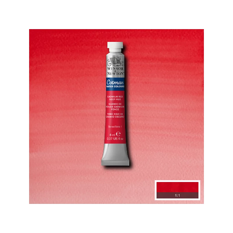 Winsor&Newton Cotman akvarel boja u tubi,  ml - 098, cadmium red deep hue
