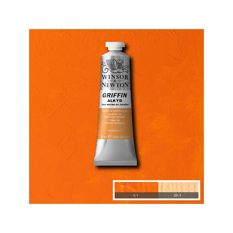 Winsor&Newton Griffin alkidna uljana boja, 37 ml - 090, cadmium orange hue