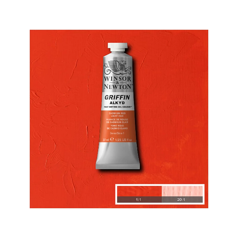 Winsor&Newton Griffin alkidna uljana boja, 37 ml - 101, cadmium red ligh hue