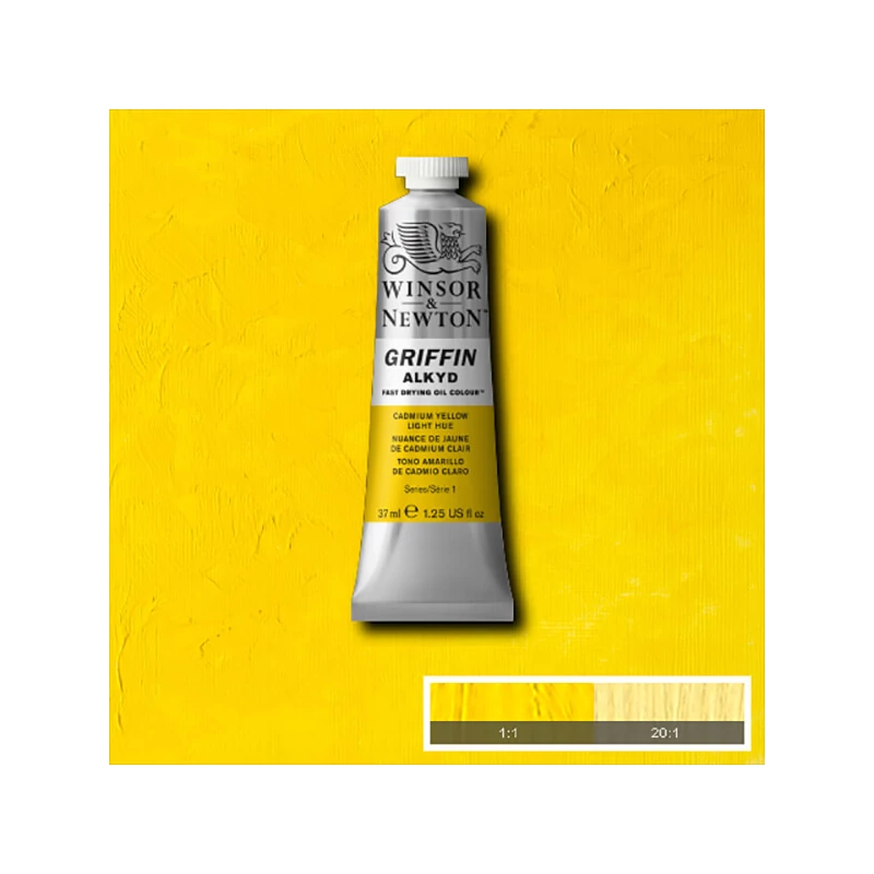 Winsor&Newton Griffin alkidna uljana boja, 37 ml - 119, cadmium yellow light hue