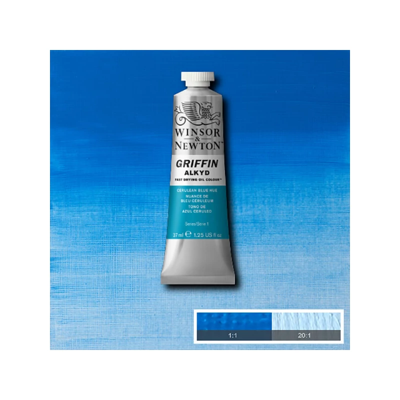 Winsor&Newton Griffin alkidna uljana boja, 37 ml - 139, cerulean blue hue