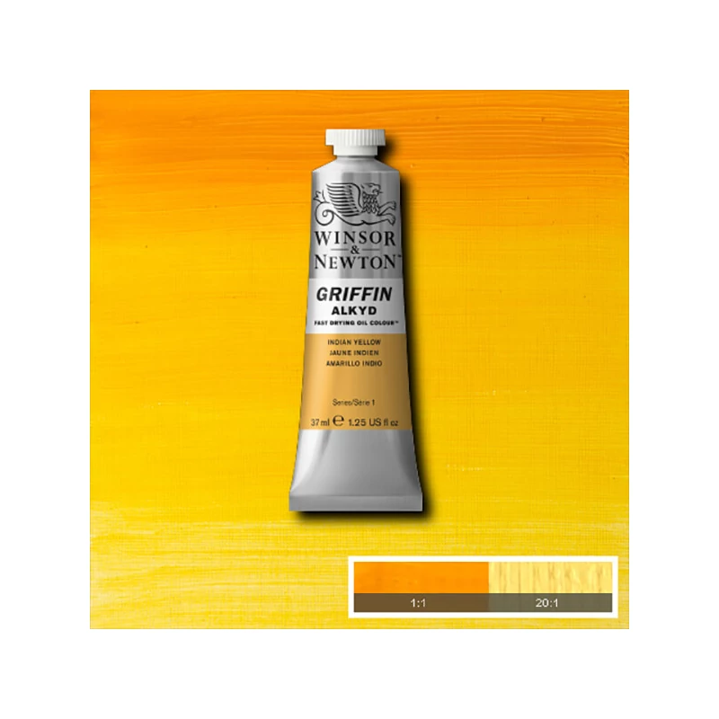 Winsor&Newton Griffin alkidna uljana boja, 37 ml - 319, indian yellow