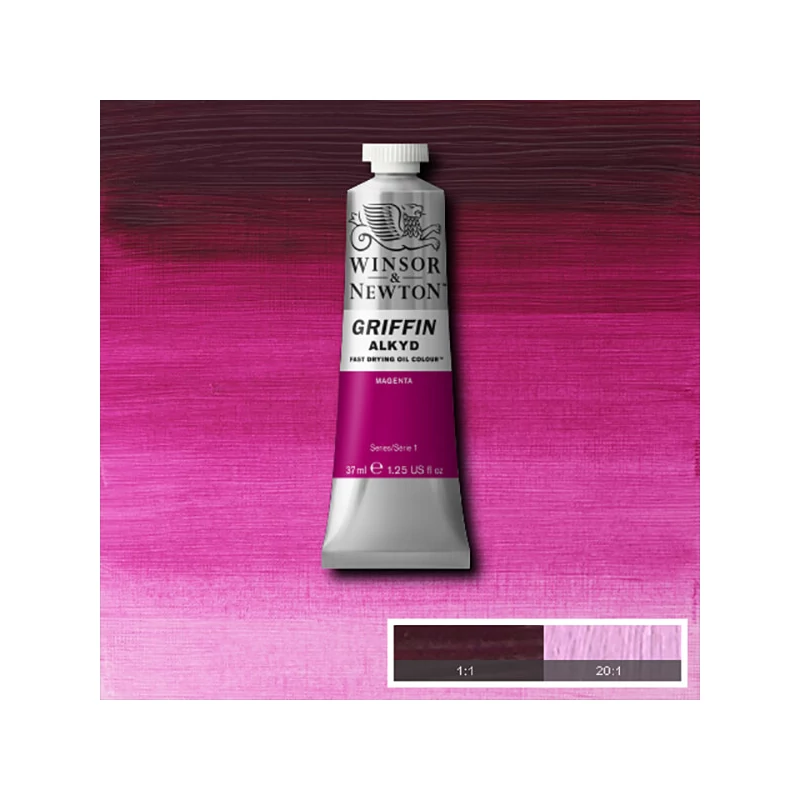 Winsor&Newton Griffin alkidna uljana boja, 37 ml - 380, magenta