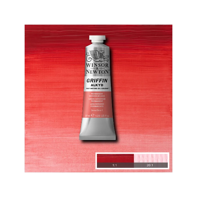 Winsor&Newton Griffin alkidna uljana boja, 37 ml - 480, permanent geranium lake
