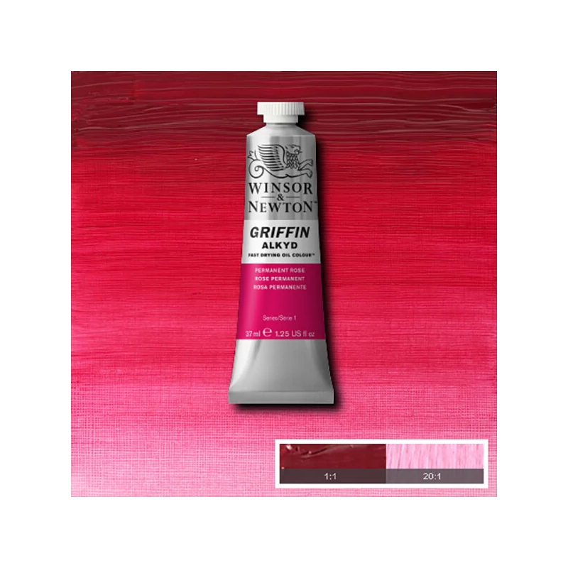 Winsor&Newton Griffin alkidna uljana boja, 37 ml - 501, permanent rose