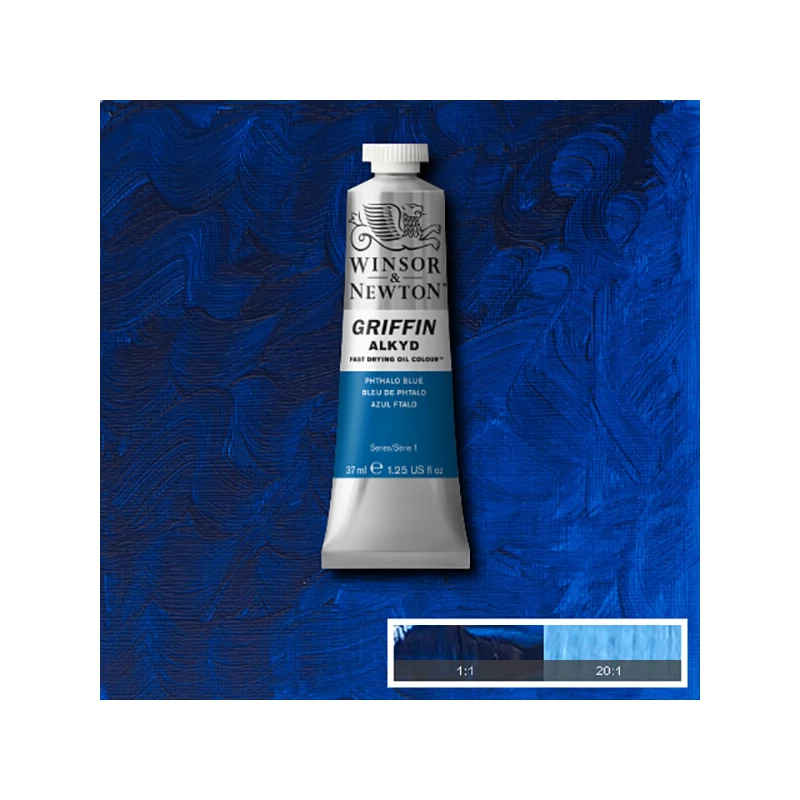 Winsor&Newton Griffin alkidna uljana boja, 37 ml - 514, phthalo blue