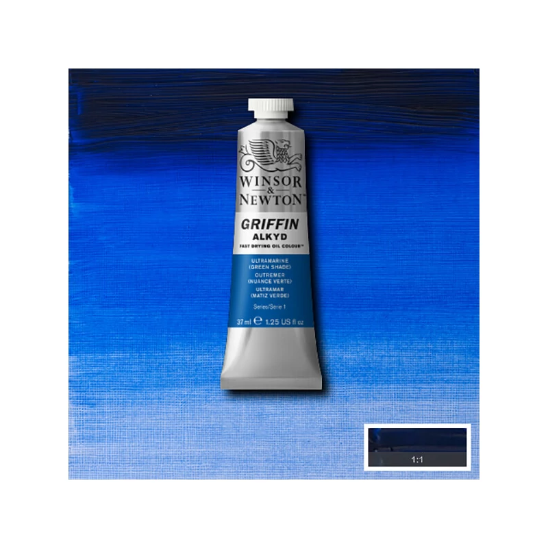 Winsor&Newton Griffin alkidna uljana boja, 37 ml - 667, ultramarine green shade