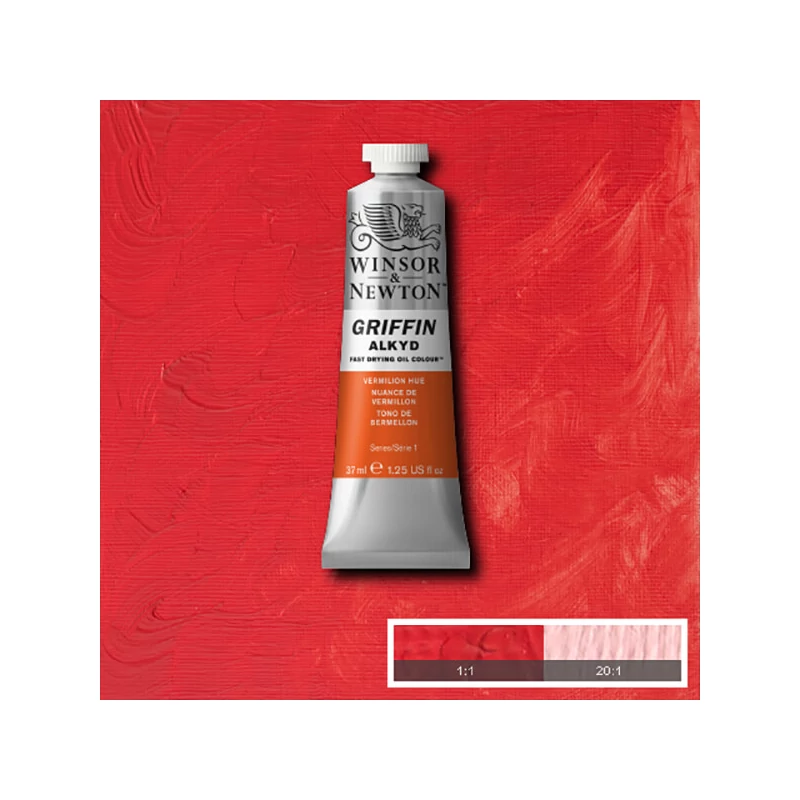 Winsor&Newton Griffin alkidna uljana boja, 37 ml - 680, vermilion hue