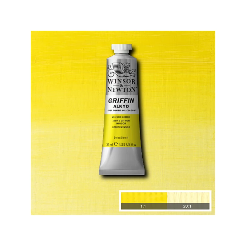 Winsor&Newton Griffin alkidna uljana boja, 37 ml - 722, winsor lemon