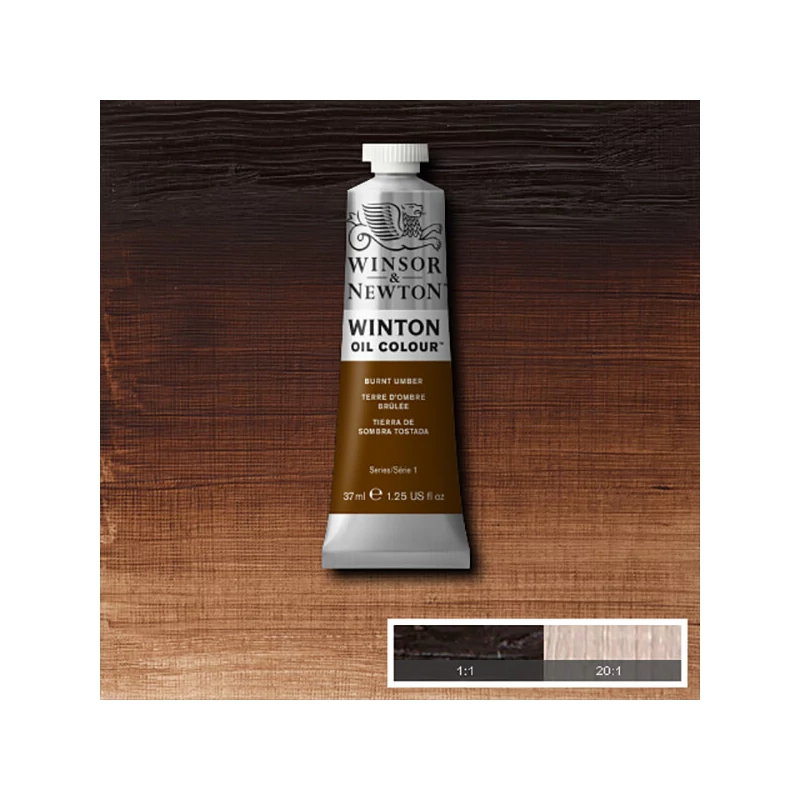 Winsor&Newton Winton uljana boja, 37 ml - 076, burnt umber