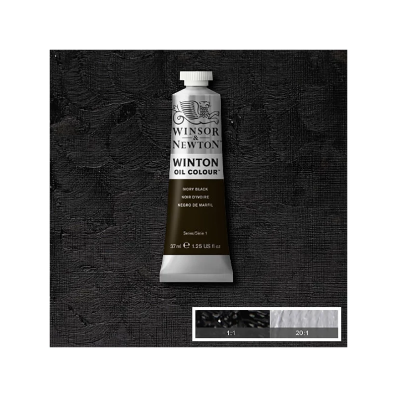 Winsor&Newton Winton uljana boja, 37 ml - 331, ivory black
