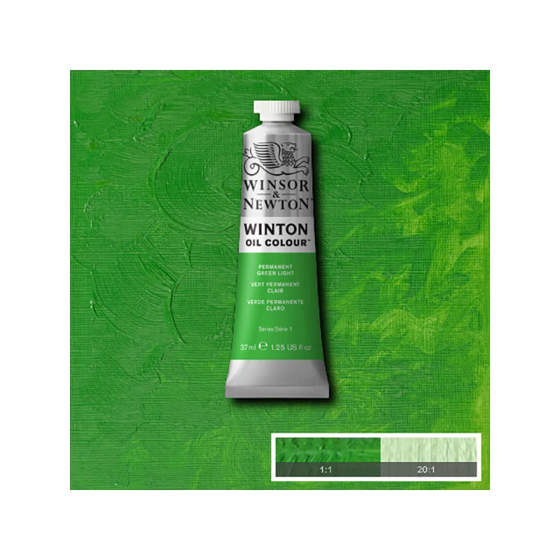 Winsor&Newton Winton uljana boja, 37 ml - 483, permanent green light