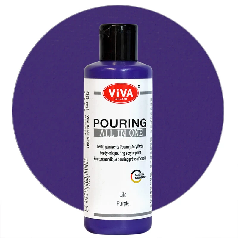 Boja za izlijevanje, Sve u jednom, 90 ml - ljubičasta