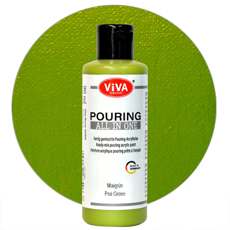 Boja za izlijevanje, Sve u jednom, 90 ml - graškasto zelena