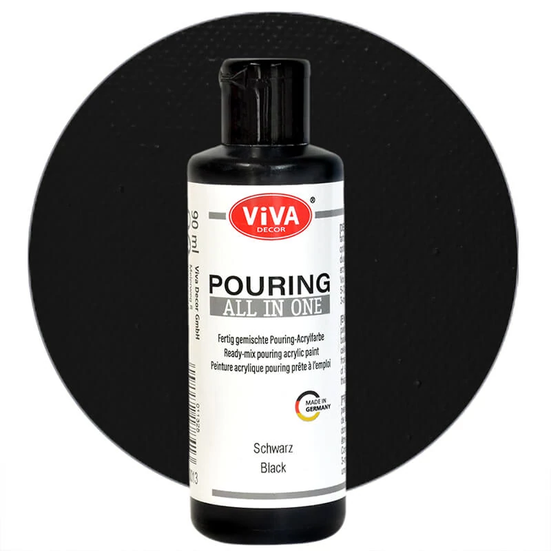Boja za izlijevanje, Sve u jednom, 90 ml - crna