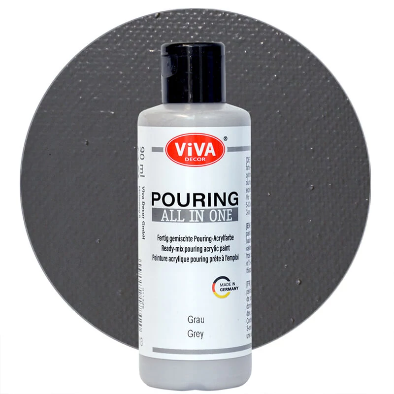 Boja za izlijevanje, Sve u jednom, 90 ml - siva