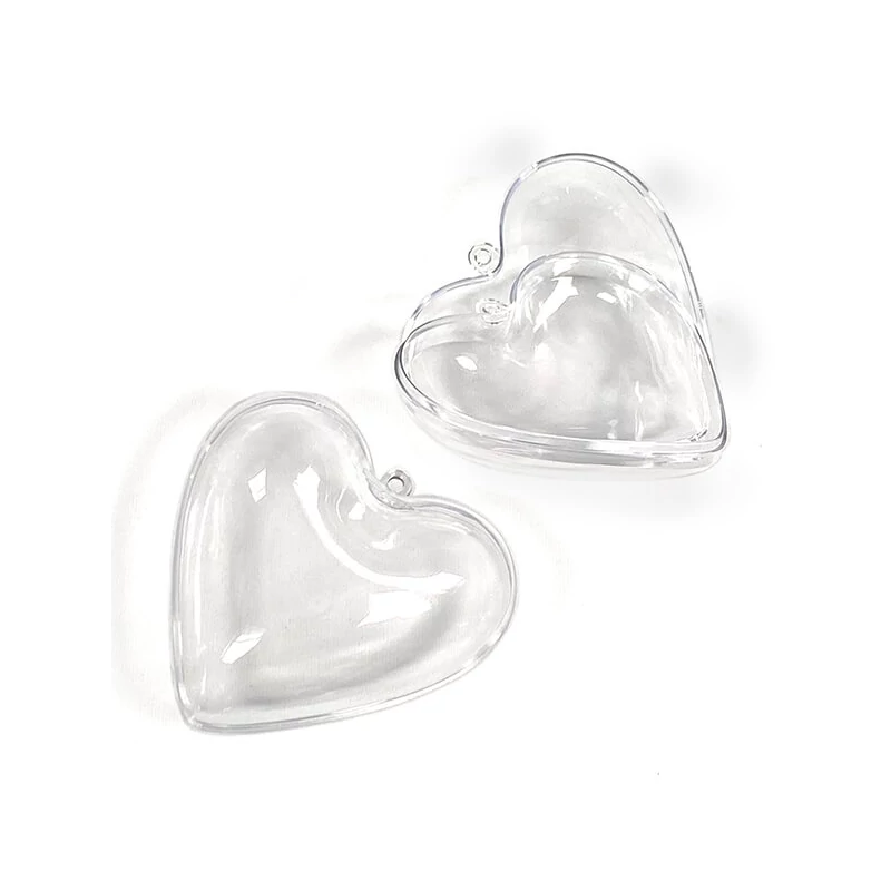Dvodijelno plastično srce - 6 cm