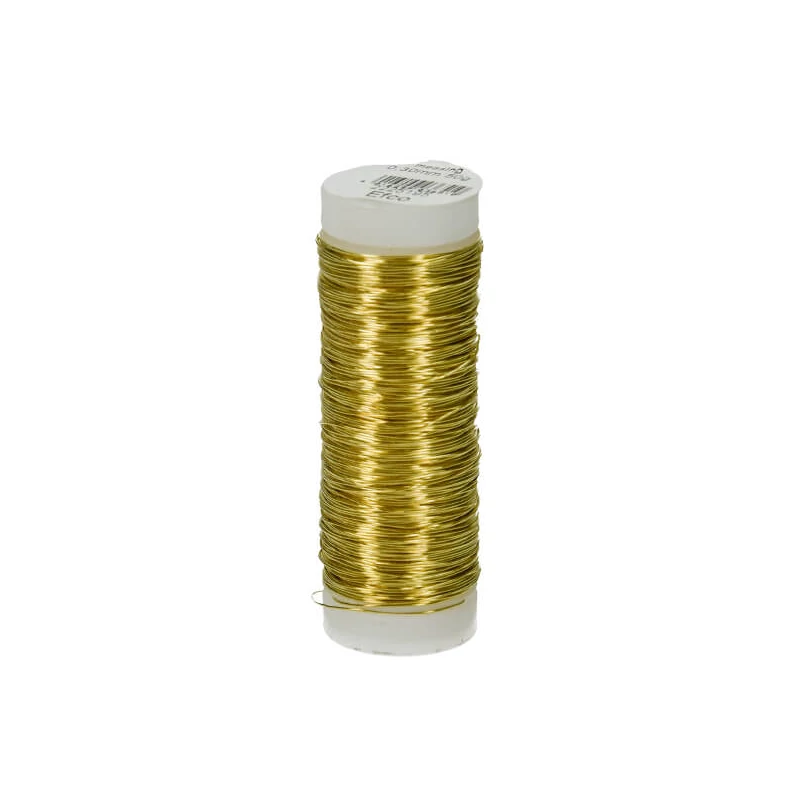 Žica za nakit, 0,3 mm, 80 m - mesing