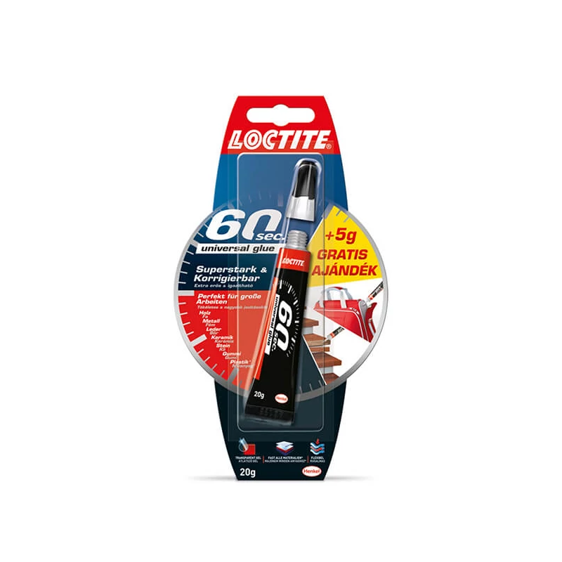 Loctite, 60 sec Univerzalni ljepljivi gel, 15+5 g