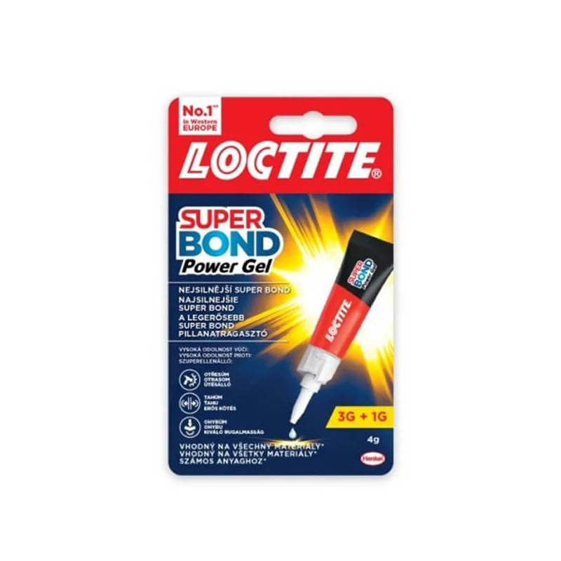 Loctite, Super Bond Power Gel trenutno ljepilo, 3+1 g