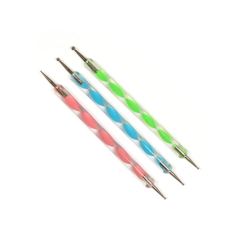 Set alata za utiskivanje papira, urezivanje, točkanje, s plastičnom ručkom - glava 1-3 mm