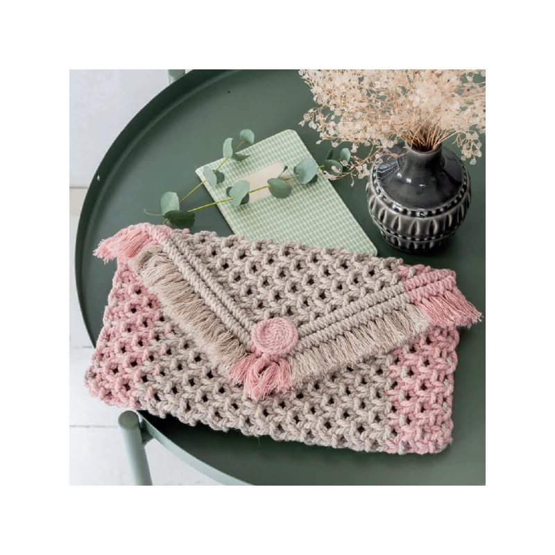 Macramé pređa, Anchor Crafty Fine, češljana, 3 mm - cimet