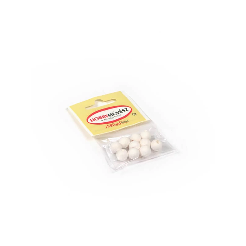 Kuglice od prešanog papira u pakiranju - 10 mm, bijele boje, 10 kom