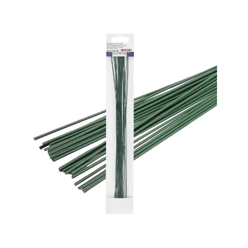 Žica za vezanje cvijeća, 0,8 mm, 30 cm, 35 kom - zelena