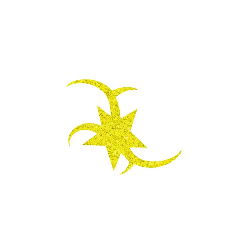 Tattoo šablona, samoljepljiva šablona - Star 02