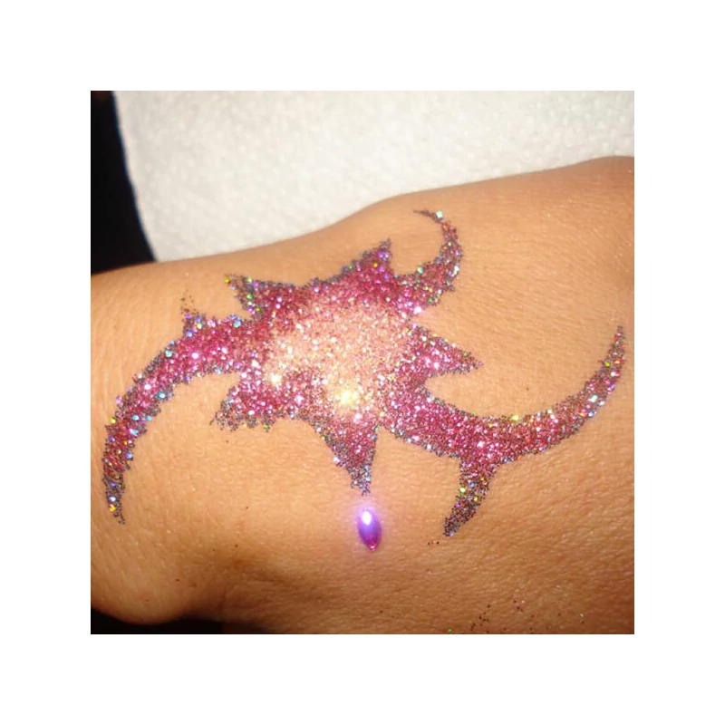 Tattoo šablona, samoljepljiva šablona - Star 02
