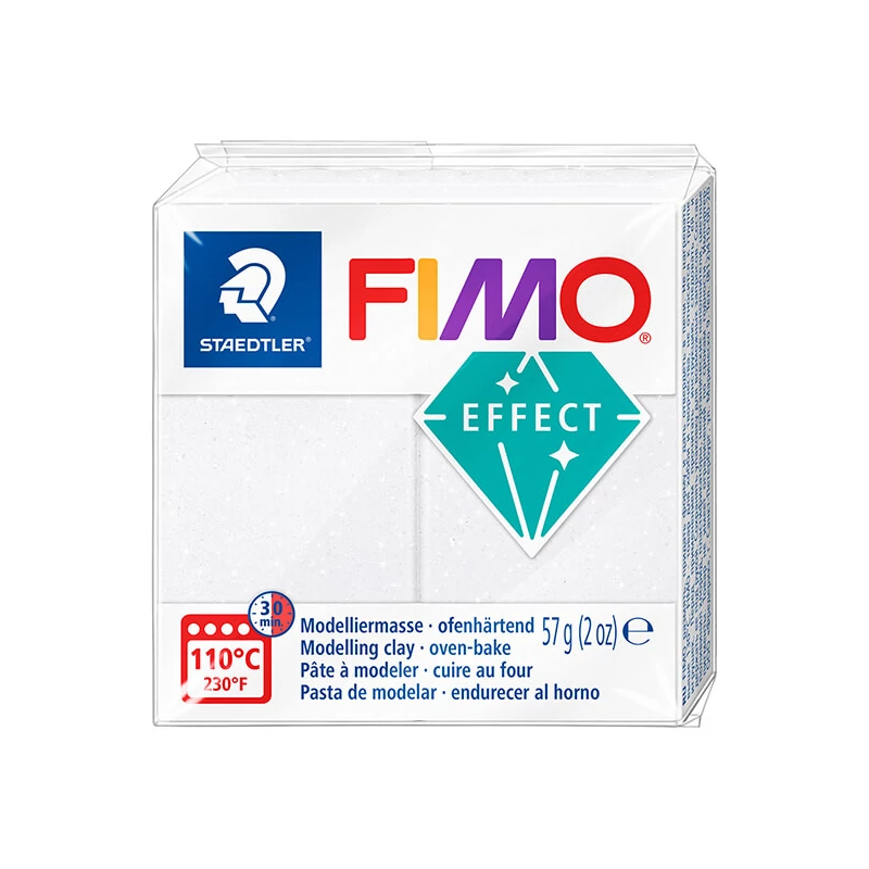 FIMO Effect pečena glina, 57 g - galaksija bijela (8010-002)