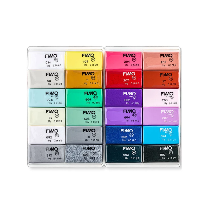 FIMO Effect Color Pack set pečena glina, 24x25 g