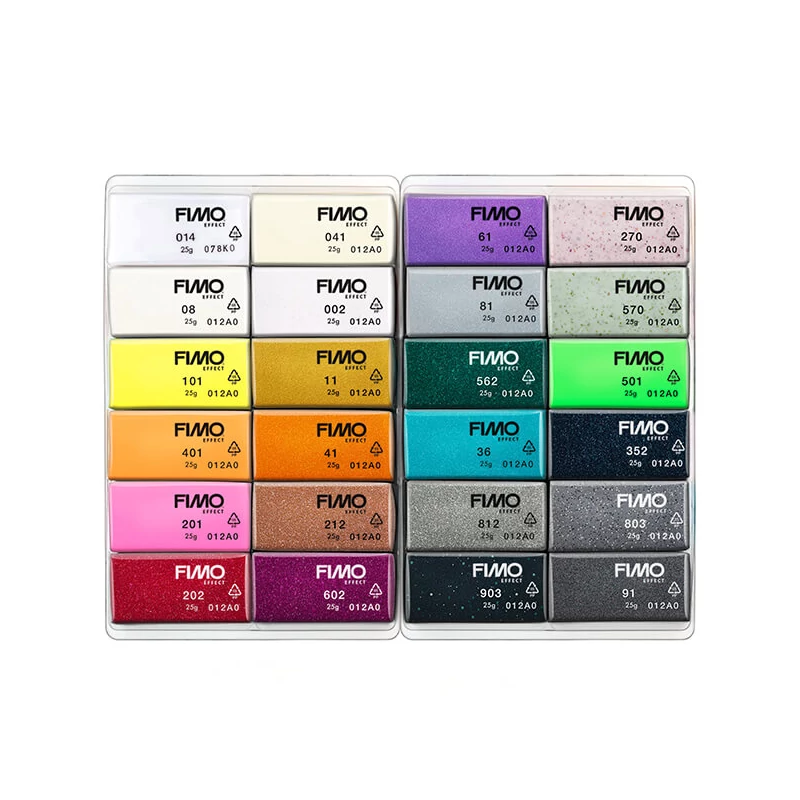 FIMO Effect Color Pack set pečena glina, 24x25 g