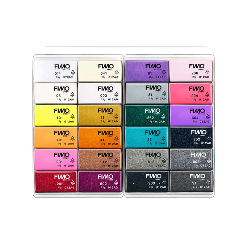 FIMO Effect Color Pack set pečena glina, 24x25 g