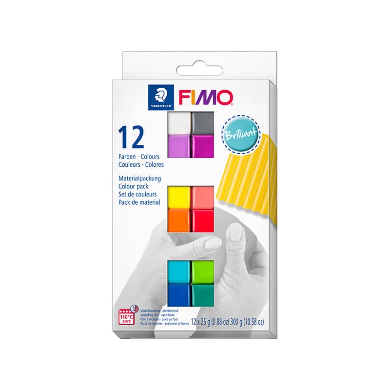 FIMO Soft Color Pack set pečena glina, 12x25 g - Brilliant Colours